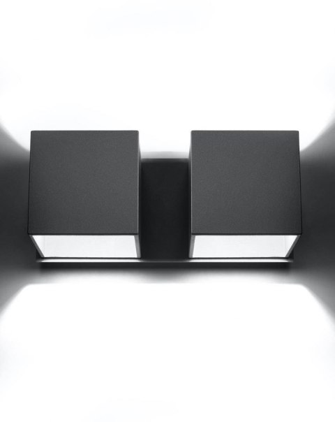 Sollux Lampa Kinkiet QUAD 2 szary