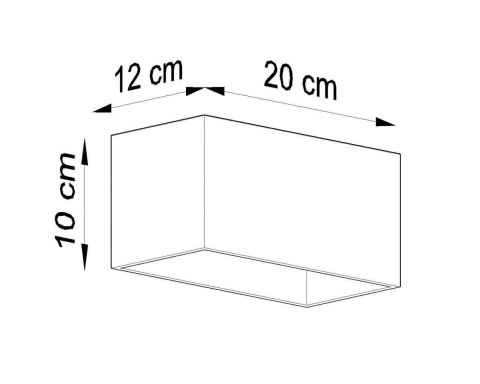 Sollux Lampa Kinkiet QUAD MAXI biały
