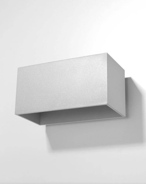 Sollux Lampa Kinkiet QUAD MAXI szary