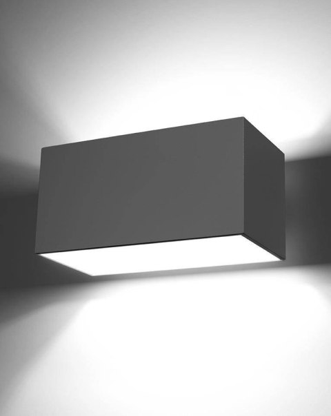 Sollux Lampa Kinkiet QUAD MAXI szary