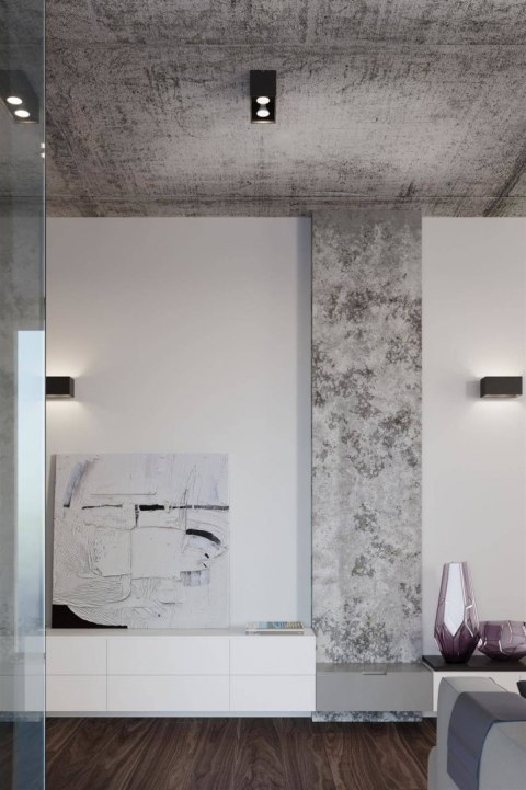 Sollux Lampa Kinkiet QUAD MAXI szary