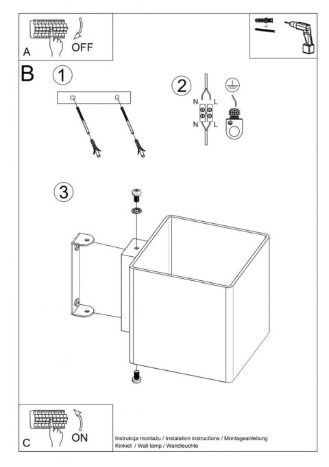 Sollux Lampa Kinkiet RICO