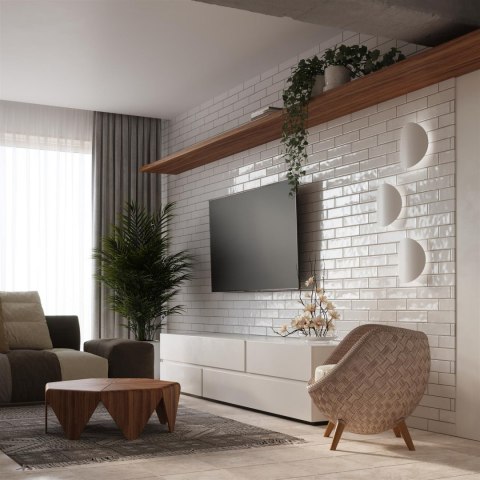 Sollux Lampa Kinkiet SENSES biały