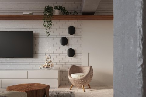 Sollux Lampa Kinkiet SENSES czarny