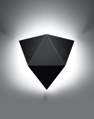 Sollux Lampa Kinkiet SOLIDO czarny