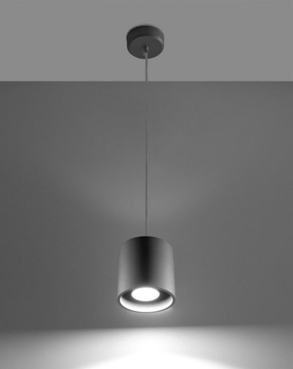 Sollux Lighting Lampa wisząca ORBIS 1 szary