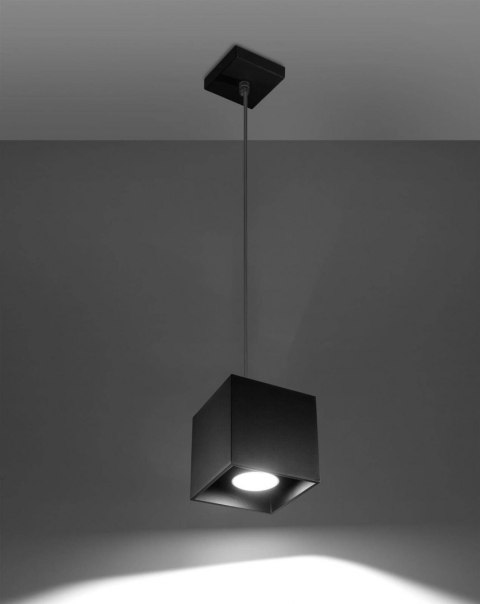 Sollux Lampa wisząca QUAD 1 czarny
