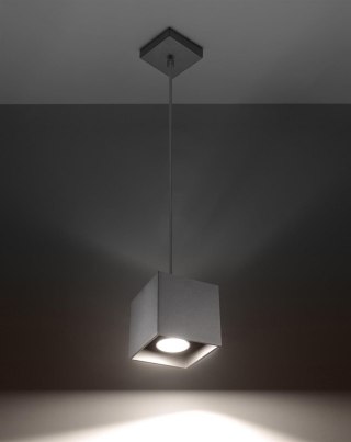 Sollux Lighting Lampa wisząca QUAD 1 szary