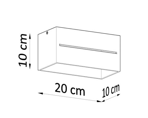 Sollux Lampa Plafon LOBO MAXI szary