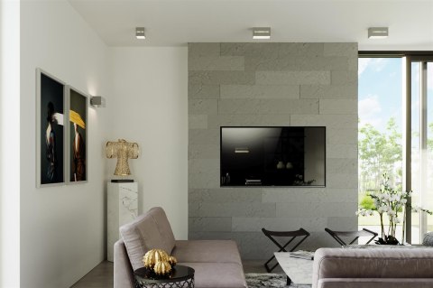 Sollux Lampa Plafon LOBO MAXI szary