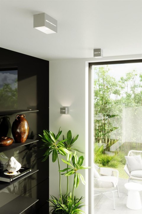 Sollux Lampa Plafon LOBO MAXI szary