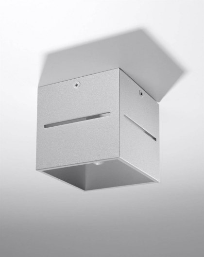 Sollux Lampa Plafon LOBO szary