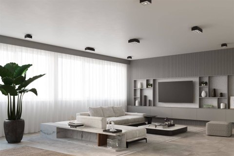 Sollux Lampa Plafon MONO 1 czarny