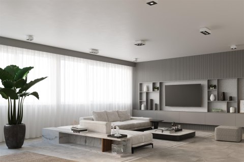 Sollux Lampa Plafon MONO 3 biały