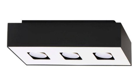 Sollux Lampa Plafon MONO 3 czarny