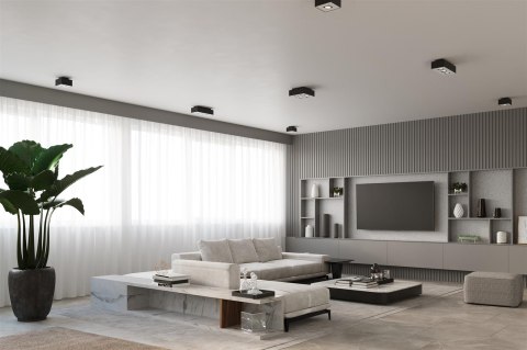 Sollux Lampa Plafon MONO 4 czarny