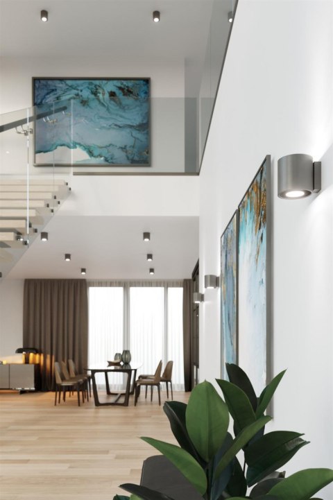 Sollux Lampa Plafon ORBIS 1 antracyt