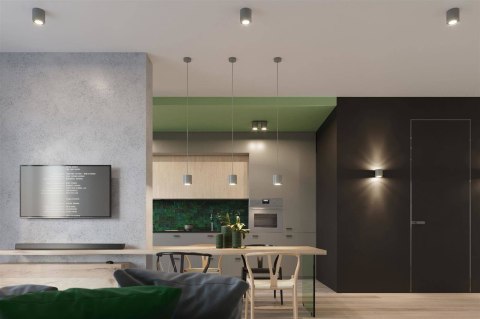 Sollux Lampa Plafon ORBIS 1 szary