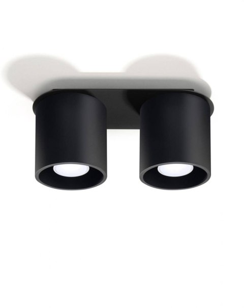 Sollux Lampa Plafon ORBIS 2 czarny