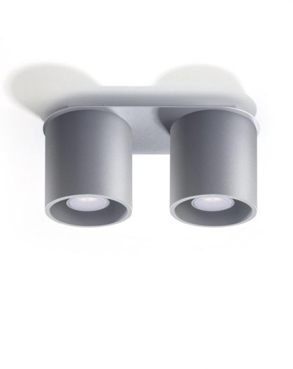 Sollux Lampa Plafon ORBIS 2 szary