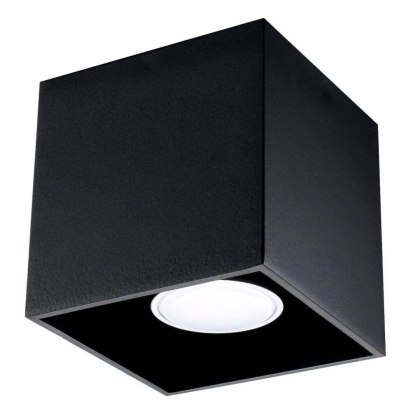 Sollux Lighting Plafon QUAD 1 czarny