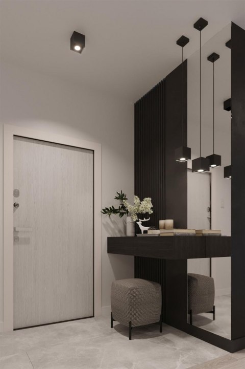 Sollux Lampa Plafon QUAD 1 czarny