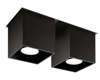 Sollux Lighting Plafon QUAD 2 czarny