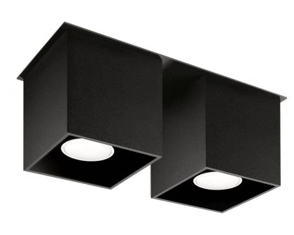 Sollux Lighting Plafon QUAD 2 czarny
