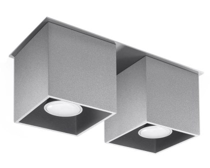 Sollux Lighting Plafon QUAD 2 szary