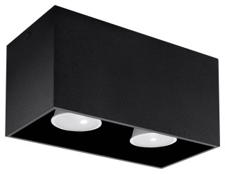Sollux Lighting Plafon QUAD MAXI czarny
