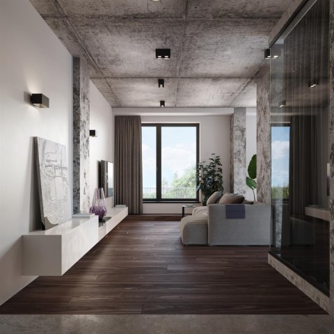 Sollux Lampa Plafon QUAD MAXI czarny