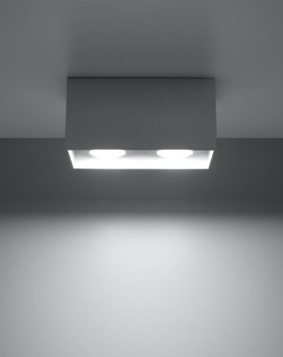 Sollux Lampa Plafon QUAD MAXI szary