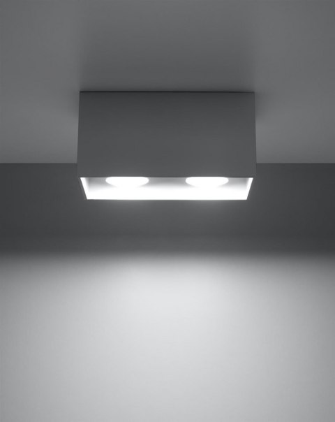 Sollux Lampa Plafon QUAD MAXI szary