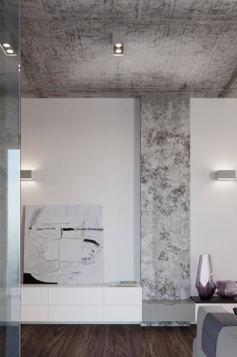 Sollux Lampa Plafon QUAD MAXI szary