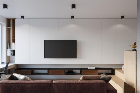 Sollux Lampa Plafon TIUBE czarny