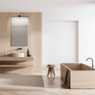 Kinkiet Modern Slim 40 cm czarny LED 3000K Light Prestige