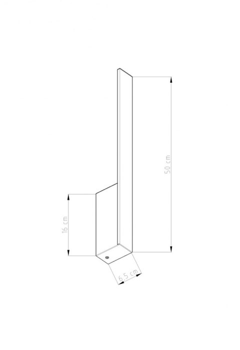 Kinkiet LAHTI S czarny LED 3000K