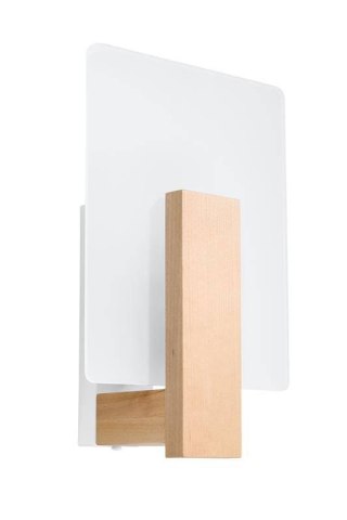 Sollux Lampa Kinkiet LAPPO naturlane drewno