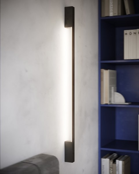 Sollux Lampa Kinkiet SAPPO L czarny LED 4000K