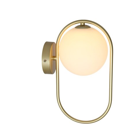 Kinkiet mosiądz szklana kula ring G9 Cordel 21-73440 na stanie