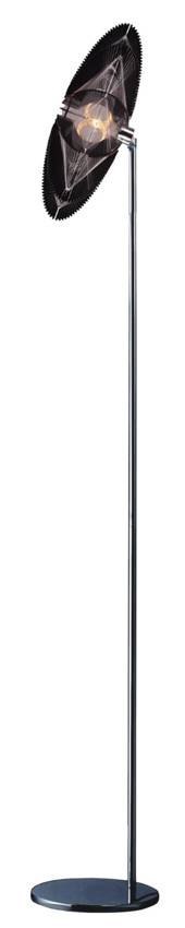 Lampa podłogowa czarna 180cm 60W E27 Spider Candellux 51-19441