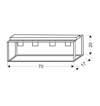 Lampa sufitowa czarna Retro