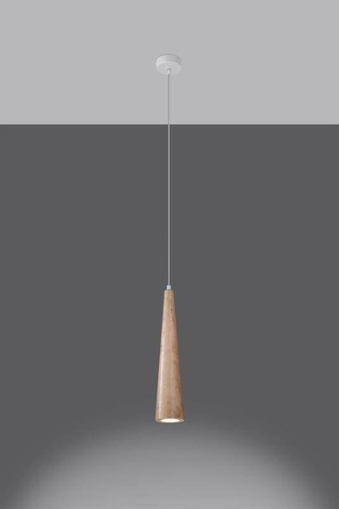 Sollux Lampa wisząca SULA 1 naturalne drewno