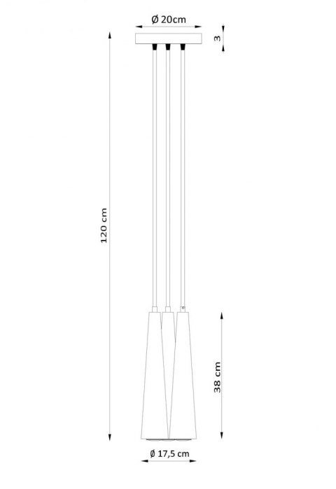 Sollux Lampa wisząca SULA 3P naturalne drewno