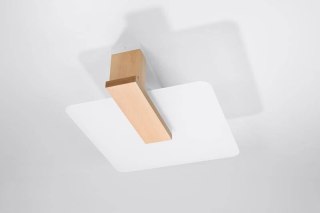 Sollux Lampa Plafon LAPPO naturlane drewno