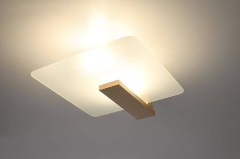 Sollux Lampa Plafon LAPPO naturlane drewno