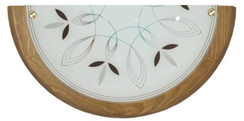 Półplafon drewno dąb lampa ścienna Rustica 11-12760