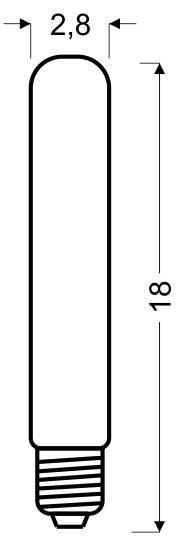 Żarówka dekoracyjna podłużna bezbarwna Edison E27 60W 3040626 Candellux