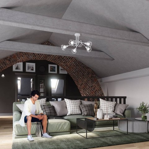 Sollux Lampa Kinkiet ARTEMIS 1 biały