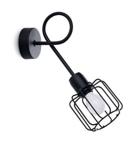 Sollux Lampa Kinkiet BELUCI 1S czarny